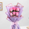 Buy Elegant Aqua Pink Rose Bouquet