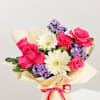 Buy Elegant Blooms And Chocolate Swirl Cake Duo