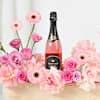 Shop Elegant Blooms And Wine Delight