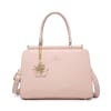 Elegant Charm Handbag With Detachable Strap - Crepe Pink/ Blush Pink Online
