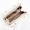 Shop Elegant Charm Handbag With Detachable Strap - Diamond White
