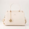 Elegant Charm Handbag With Detachable Strap - Diamond White Online