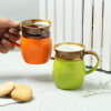 Elegant Coffee and Milk Mugs (Set Of 2) Online
