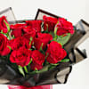 Buy Elegant Crimson Rose Bouquet