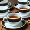 Gift Elegant Cups and Saucers (Set of 6)