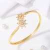 Gift Elegant CZ Gold Cuff Bracelet For Women