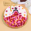 Elegant Dress Cake For Womens Day (1 Kg) Online