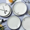 Elegant Floral Ceramic Plates (Set of 6) Online