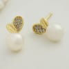 Gift Elegant Freshwater Pearl Earrings
