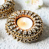 Buy Elegant Ghungroo Diyas - Set Of 2