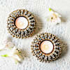 Elegant Ghungroo Diyas - Set Of 2 Online