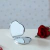 Buy Elegant Heart Shaped Earrings with Compact Mirror in Gift Box
