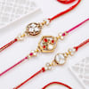Gift Elegant Kundan Rakhis And Indulgence Hamper