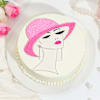 Elegant Lady Women's Day Cake (500 gm) Online