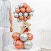 Gift Elegant Metallics Balloon And Teddy Arrangement
