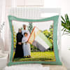 Gift Elegant Personalized UAE National Day Green Cushion And Peace Lily Plant Combo