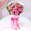Gift Elegant Pink Rose Bouquet for Mother's Day