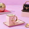 Elegant Purse Mug and Saucer (Pink) Online