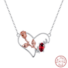 Elegant Red Gemstone Mom Pendant Online