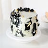 Elegant Semi-Fondant Swirl Cake (1 Kg) Online