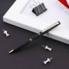 Gift Elegant & Stylish Black Ball Pen - Customized with Logo