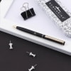 Buy Elegant & Stylish Black Ball Pen - Customized with Logo