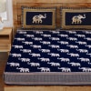 Buy Elephant Print Cotton Double Bedsheet