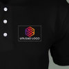Gift Embroidered Classic Polo T-shirt for Men (Black)
