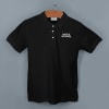 Shop Embroidered Classic Polo T-shirt for Men (Black)