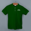 Shop Embroidered Classic Polo T-shirt for Men (Forest Green)
