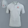 Embroidered Classic Polo T-shirt for Men (Grey Melange) Online