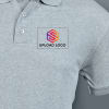 Gift Embroidered Classic Polo T-shirt for Men (Grey Melange)