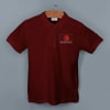 Shop Embroidered Classic Polo T-shirt for Men (Maroon)