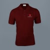 Embroidered Classic Polo T-shirt for Men (Maroon) Online