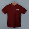Shop Embroidered Classic Polo T-shirt for Men (Maroon)