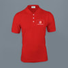 Embroidered Classic Polo T-shirt for Men (Red) Online