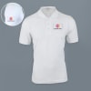 Embroidered Classic Polo T-shirt for Men (White) Online