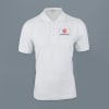 Embroidered Classic Polo T-shirt for Men (White) Online