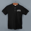 Shop Embroidered Classy Polo T-shirt for Women (Black)