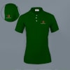 Embroidered Classy Polo T-shirt for Women (Forest Green) Online