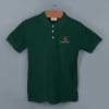 Shop Embroidered Classy Polo T-shirt for Women (Forest Green)