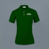 Embroidered Classy Polo T-shirt for Women (Forest Green) Online