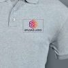 Gift Embroidered Classy Polo T-shirt for Women (Grey Melange)