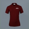 Embroidered Classy Polo T-shirt for Women (Maroon) Online