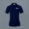 Embroidered Classy Polo T-shirt for Women (Navy Blue) Online