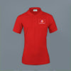 Embroidered Classy Polo T-shirt for Women (Red) Online