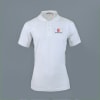 Embroidered Classy Polo T-shirt for Women (White) Online