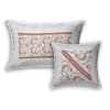 Shop Embroidered Silk Bedcover Set With Decorative Diwali Lantern