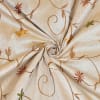 Shop Embroidered Silk Patchwork Floral Bedcover (Set of 5)