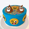Emoji Semi Fondant Cake - (3 Kg) Online
